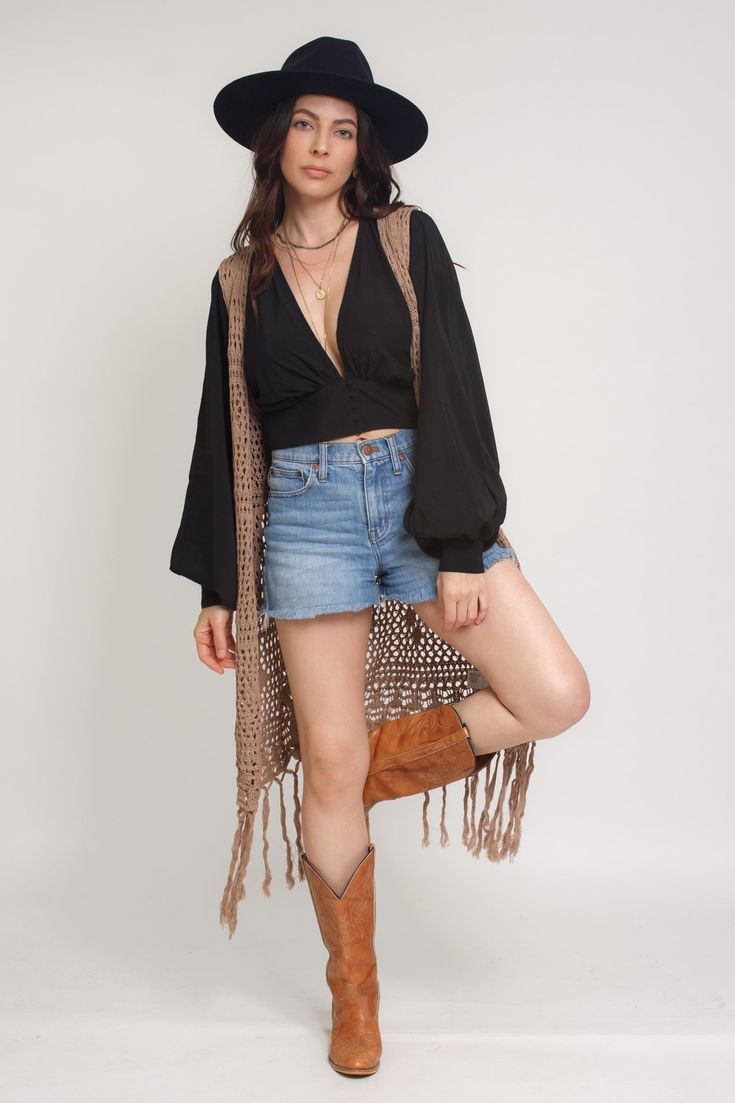 Crochet Fringe Vest