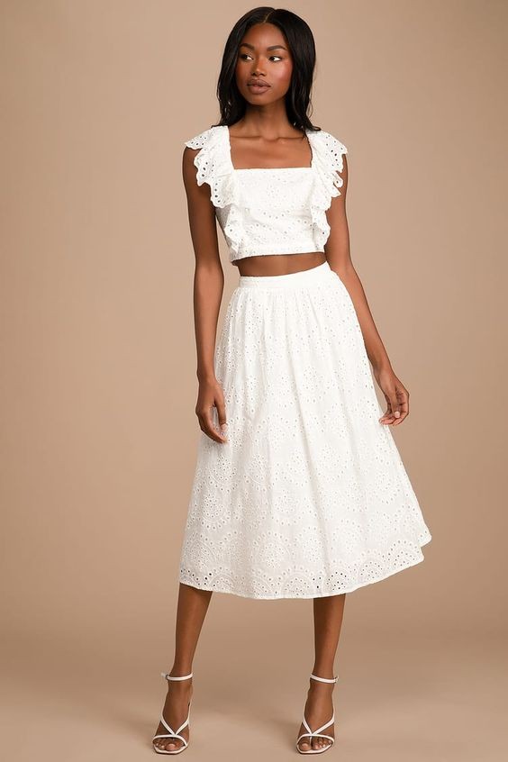 White Eyelet Dress: Classic and Timeless