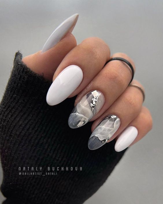 White and Silver Combo: