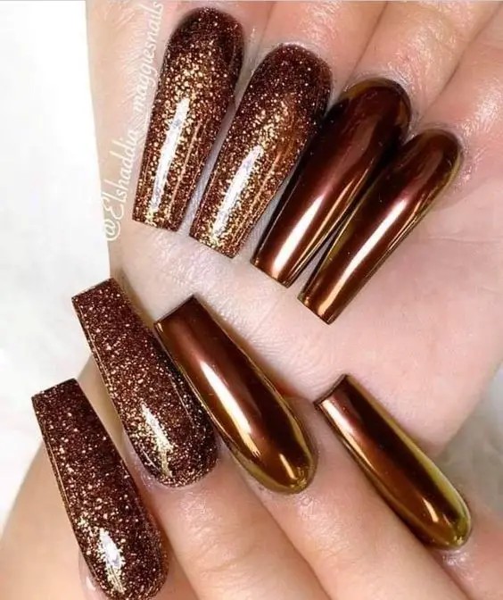 Holographic Brown Nails: