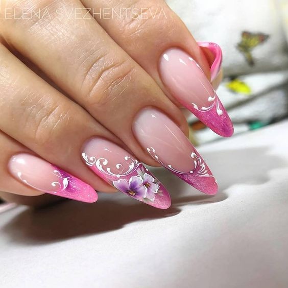 Chic Rose French Tips