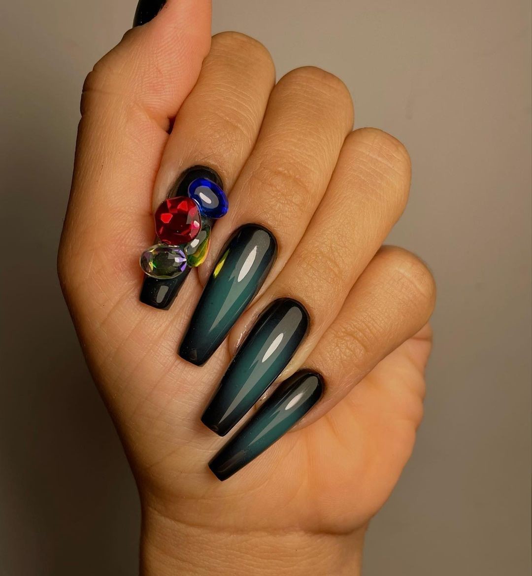 Dark Mystique with Jewel Accents