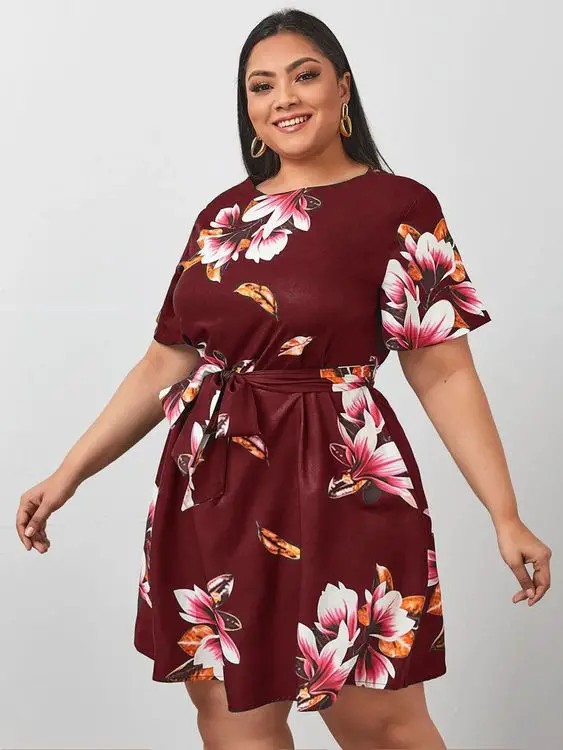 Floral Print Dress: