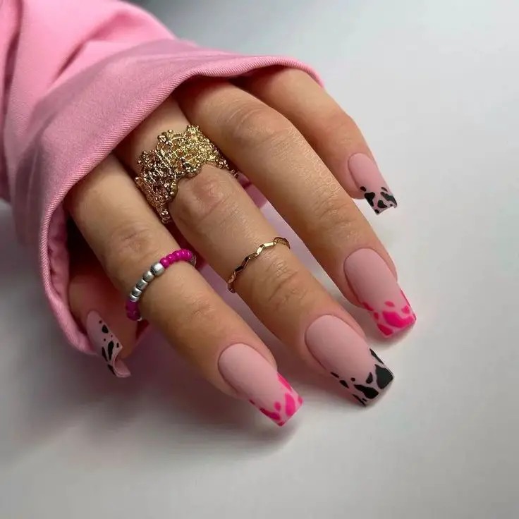 Pink and Black Elegance with a Modern Edge