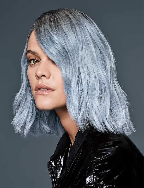 Charcoal Gray to Icy Blue