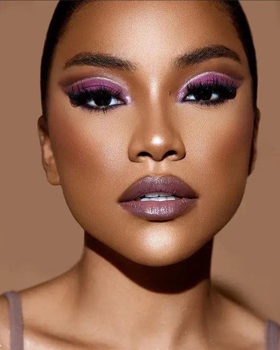 Mauve Monochromatic Makeup