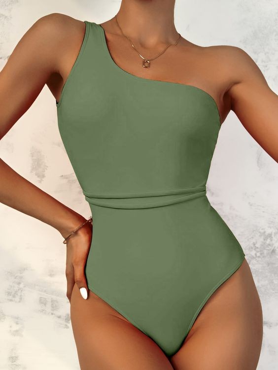 Eco-Chic Olive Green Swimwear