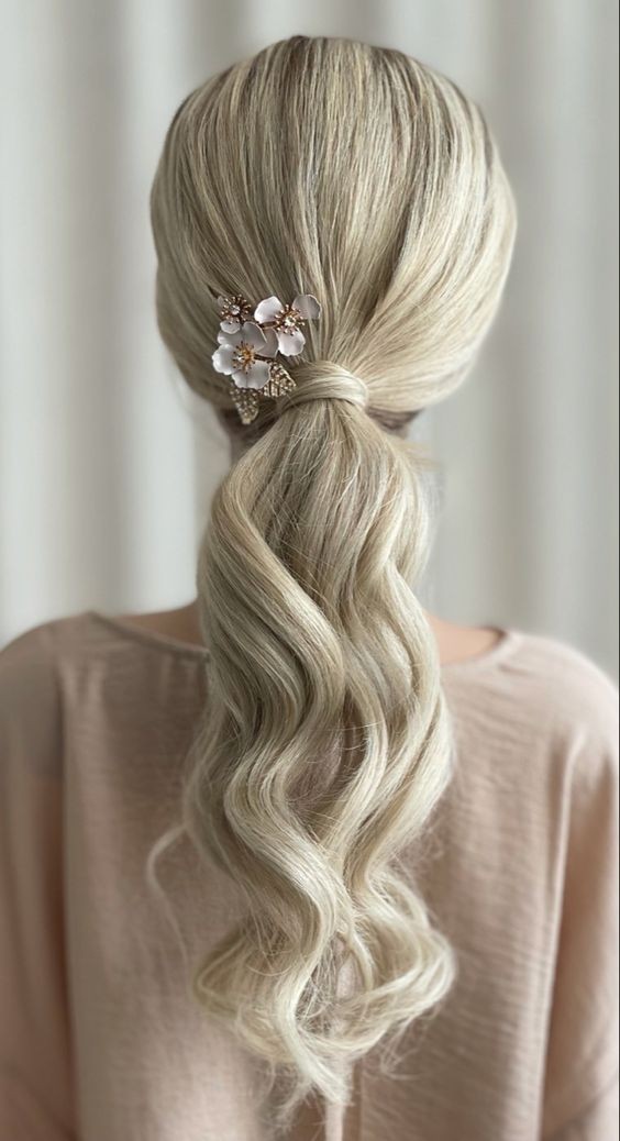 Textured Low Ponytail