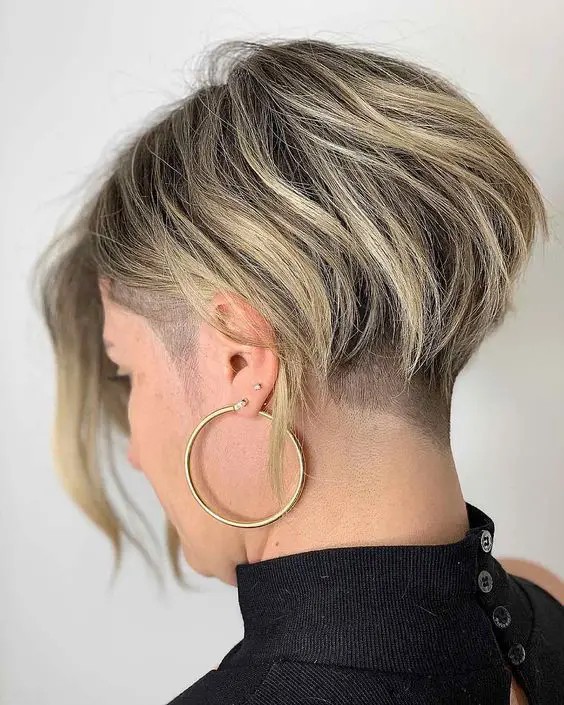 Textured Pixie Bob with Undercut