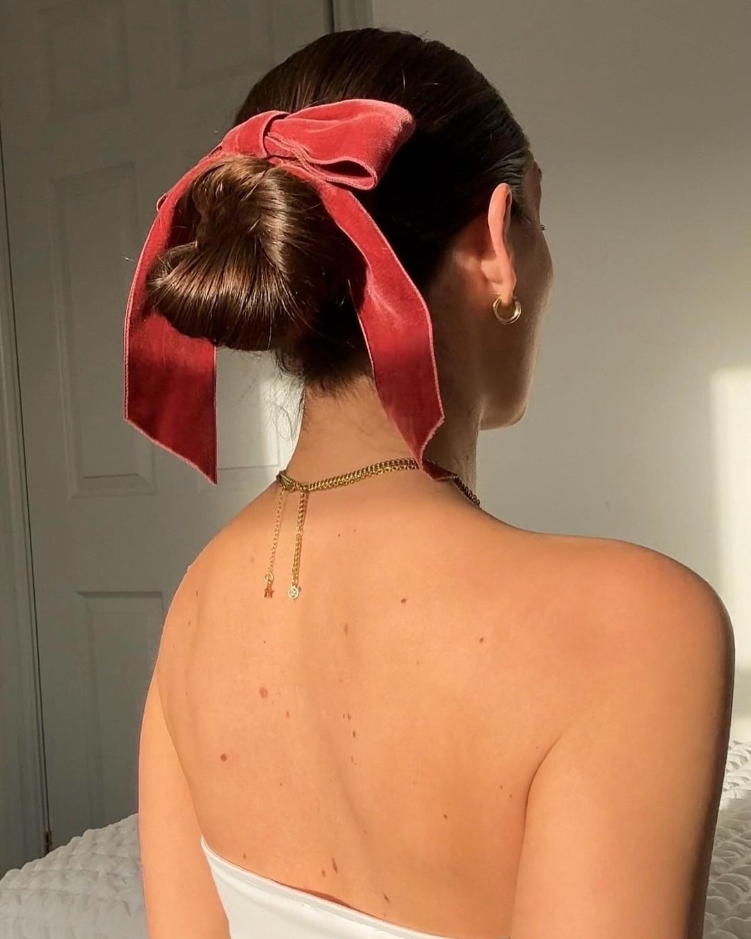 Velvet Bow Bun