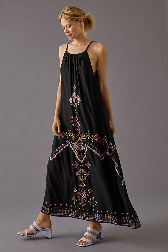 Embroidered Maxi Dresses