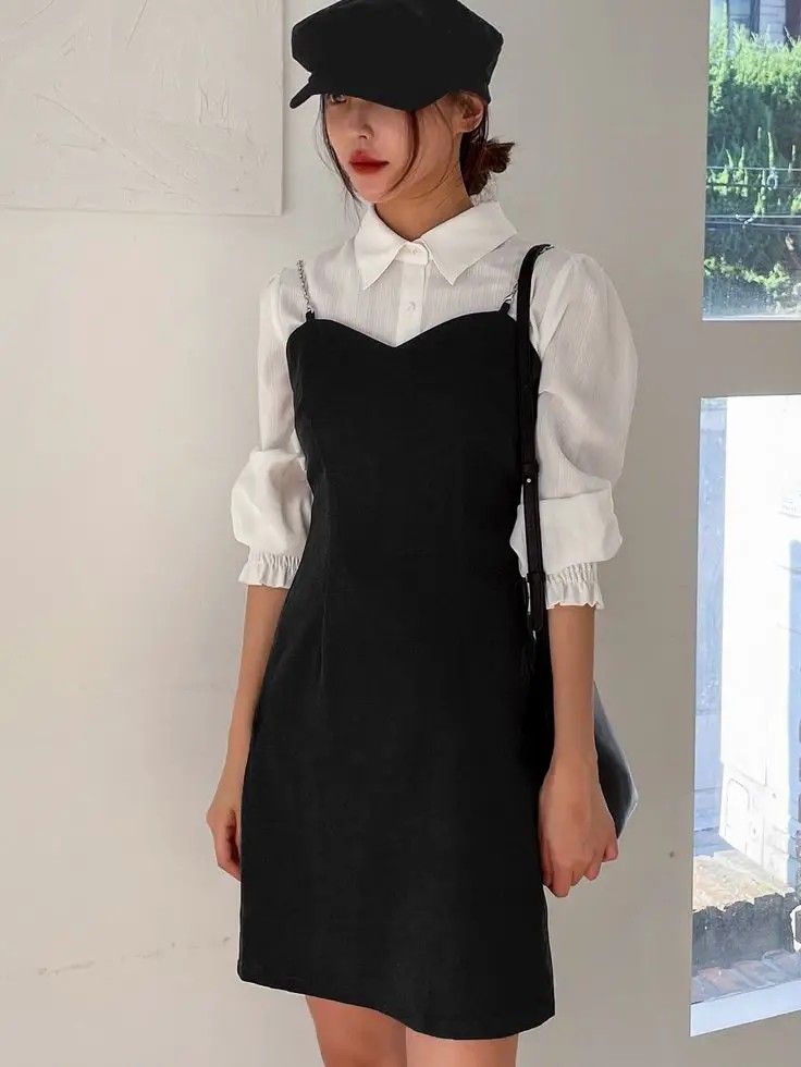 Pinafore Dress and Blouse