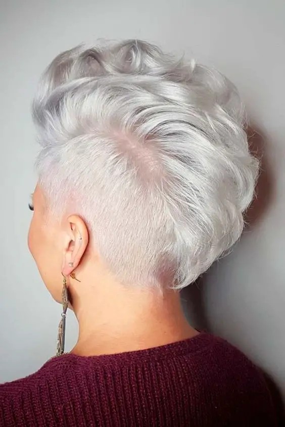 Ash Blonde Ombre and Undercut