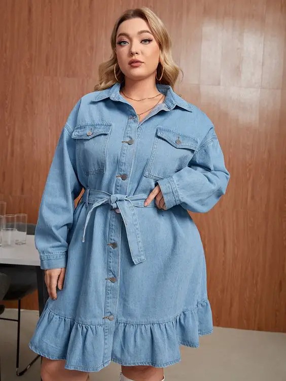 Denim Delight with a Feminine Twist