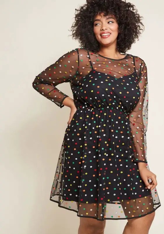 The Whimsical Polka-Dot Tulle Dress