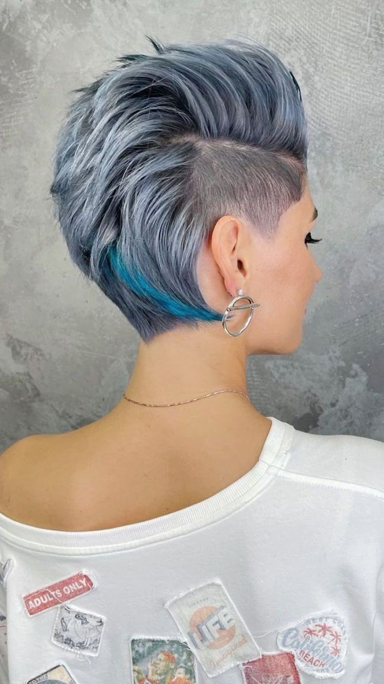 Icy Blue with Undercut Art