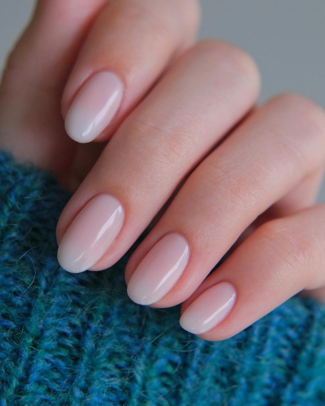 Sheer Elegance: Classic French Manicure