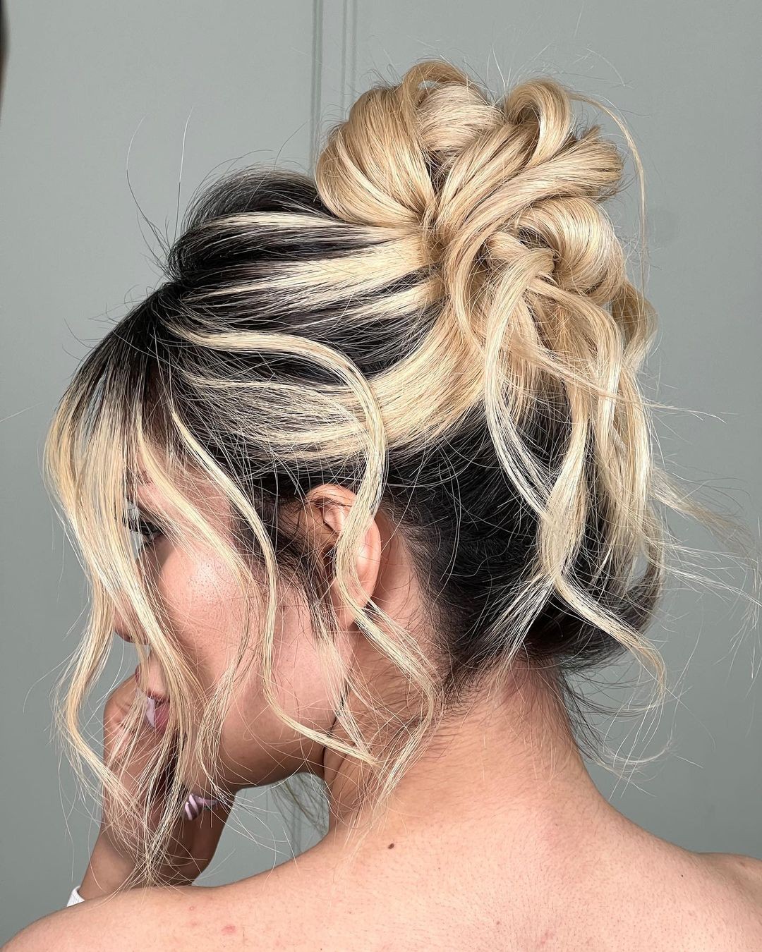 Spiraled Crown Topknot