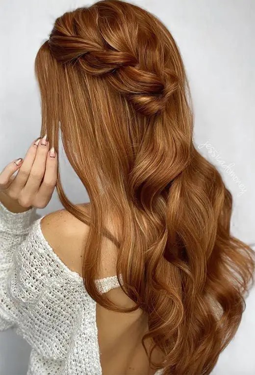 Twisted Half-Up Hairstyle