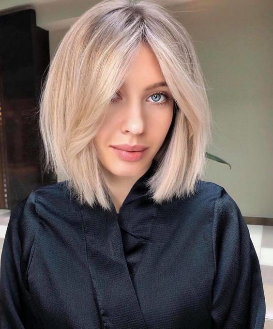 The Chic Blonde Bob with a Modern Edge