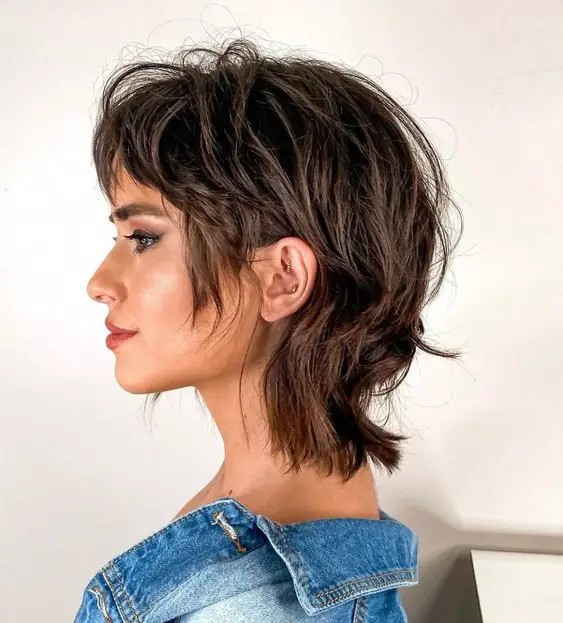 Undercut Short Wolf Cut