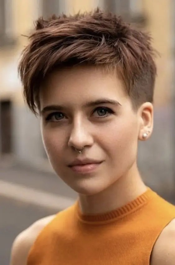 Pixie Cut with Micro Bangs