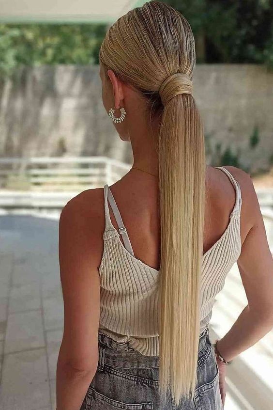 Wrap-Around Ponytail: