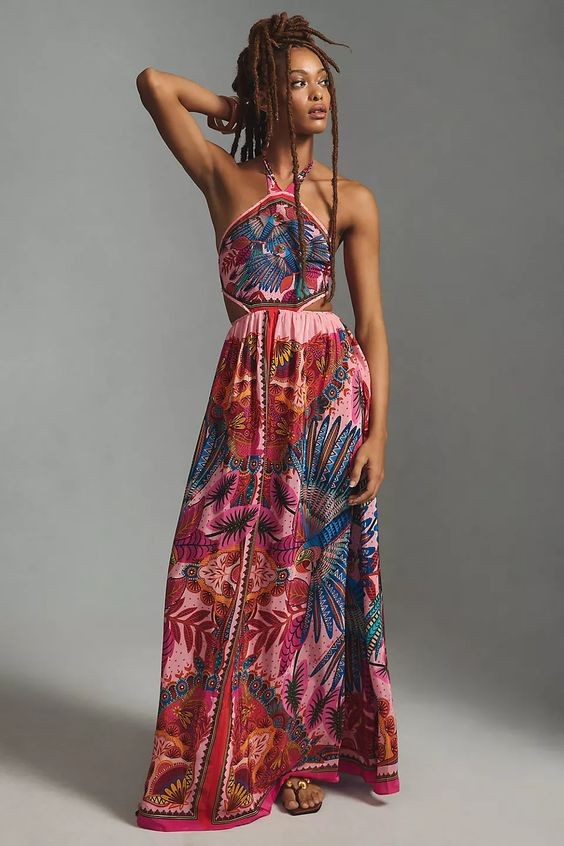 Halterneck Maxi Dress