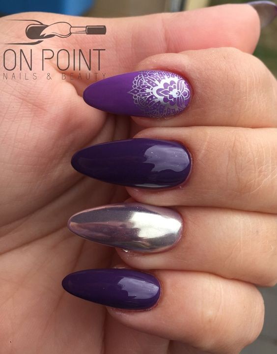 Purple Chrome and Lace Accents: