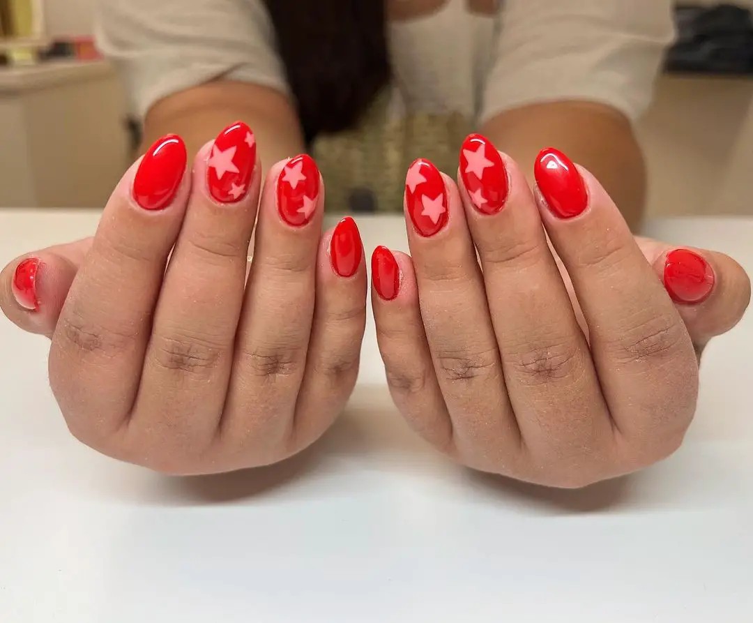 Classic Red with Starry Accents