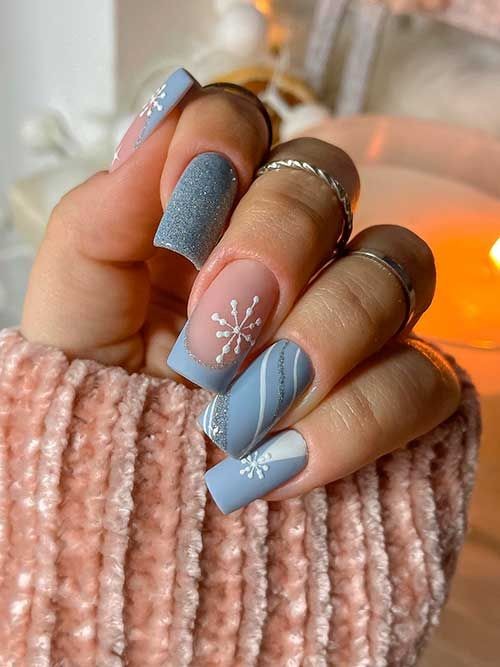 Matte Snowflake Elegance