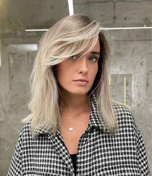 Layered Side-Swept Bangs