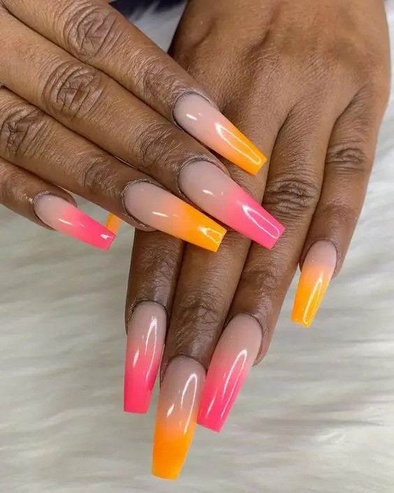 Tropical Sunset Ombre