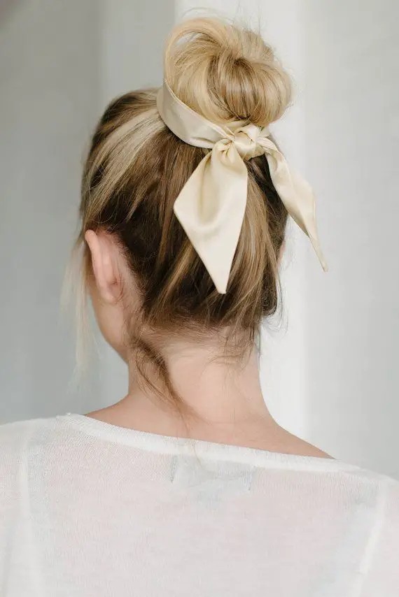 Effortless Updo with a Silky Touch