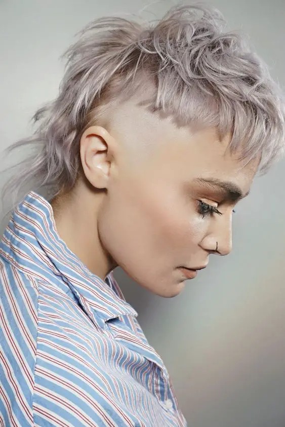 The Soft Rebel: Medium Length Undercut with a Touch of Grace