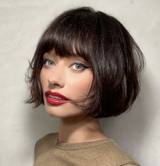 Short Bob with Fringe: