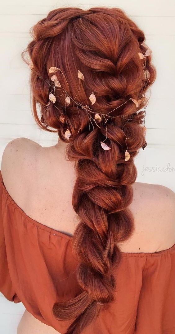 Autumn-Inspired Cascading Braid