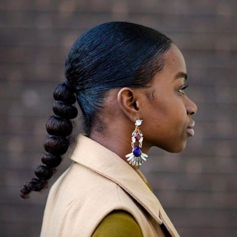 Braided Short Ponytail: