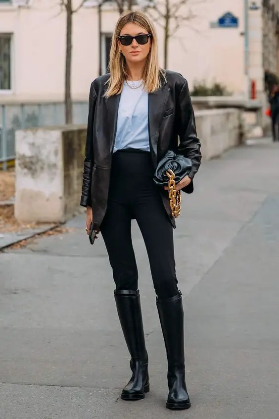 Leather and Denim: A Classic Duo