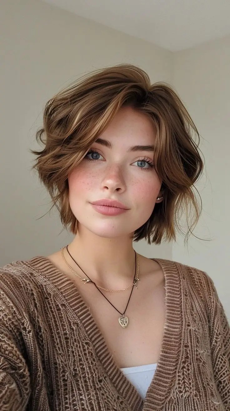 The Tousled Wavy Bob