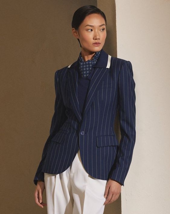 Pinstripe Perfection: The Tailored Blazer