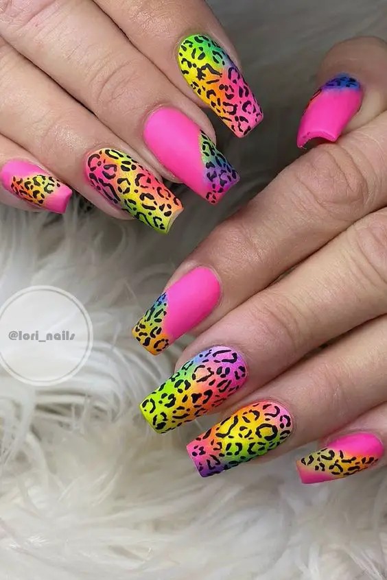 Neon Animal Print