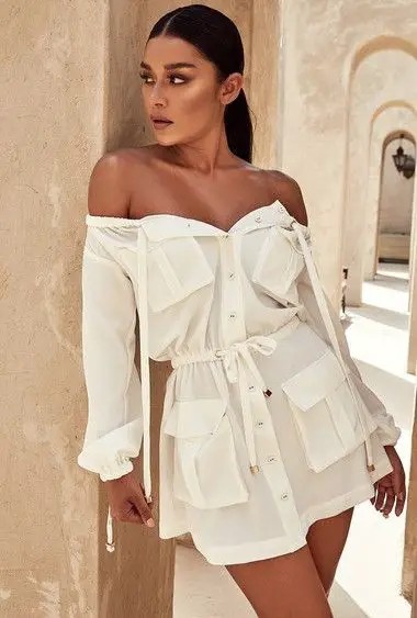 The Off-Shoulder Elegance