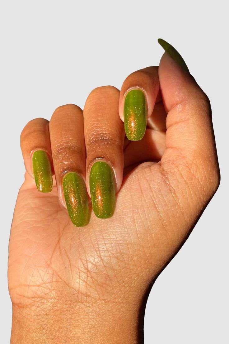 Chartreuse Green Accent Nail