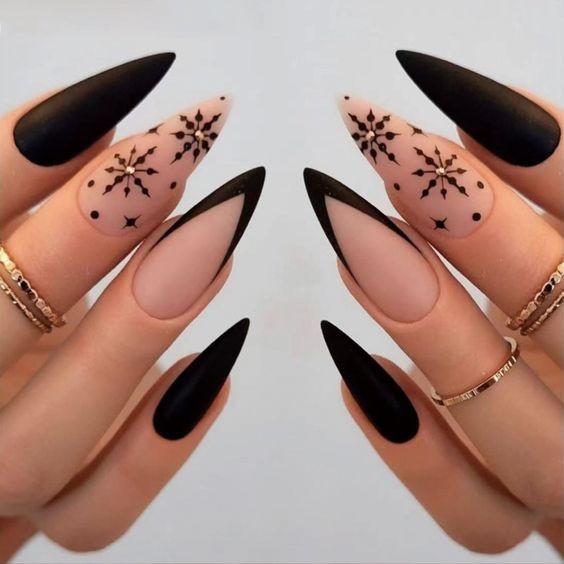 French Tips with Stamping Art: