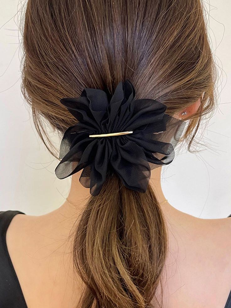 Ponytail with Hair Accessories: