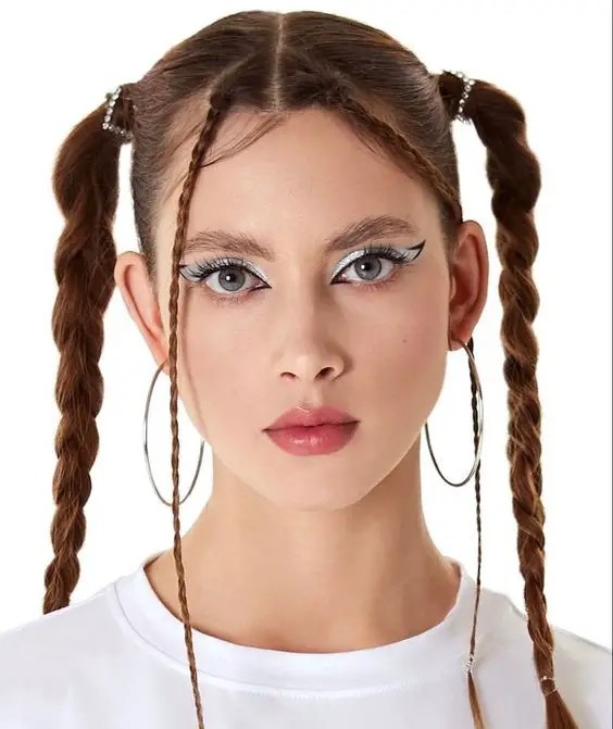 Youthful Pigtails with a Modern Twist