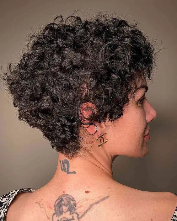 Curly Pixie Cut