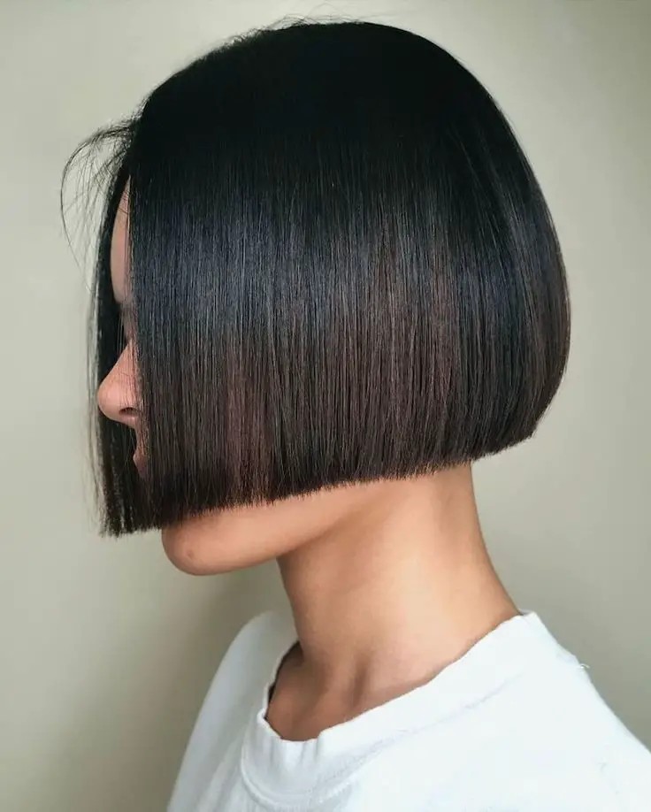 Angled Bob with Blunt Ends