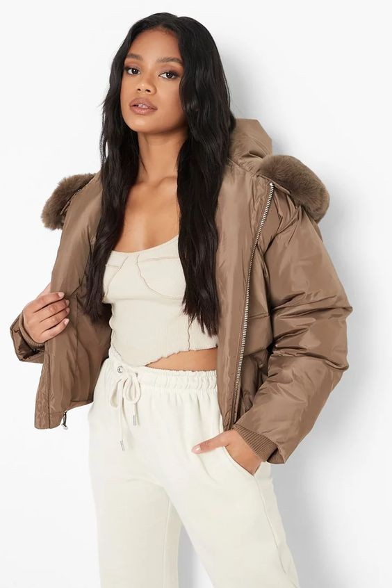 Cozy Brown Puffer and Lounge Set